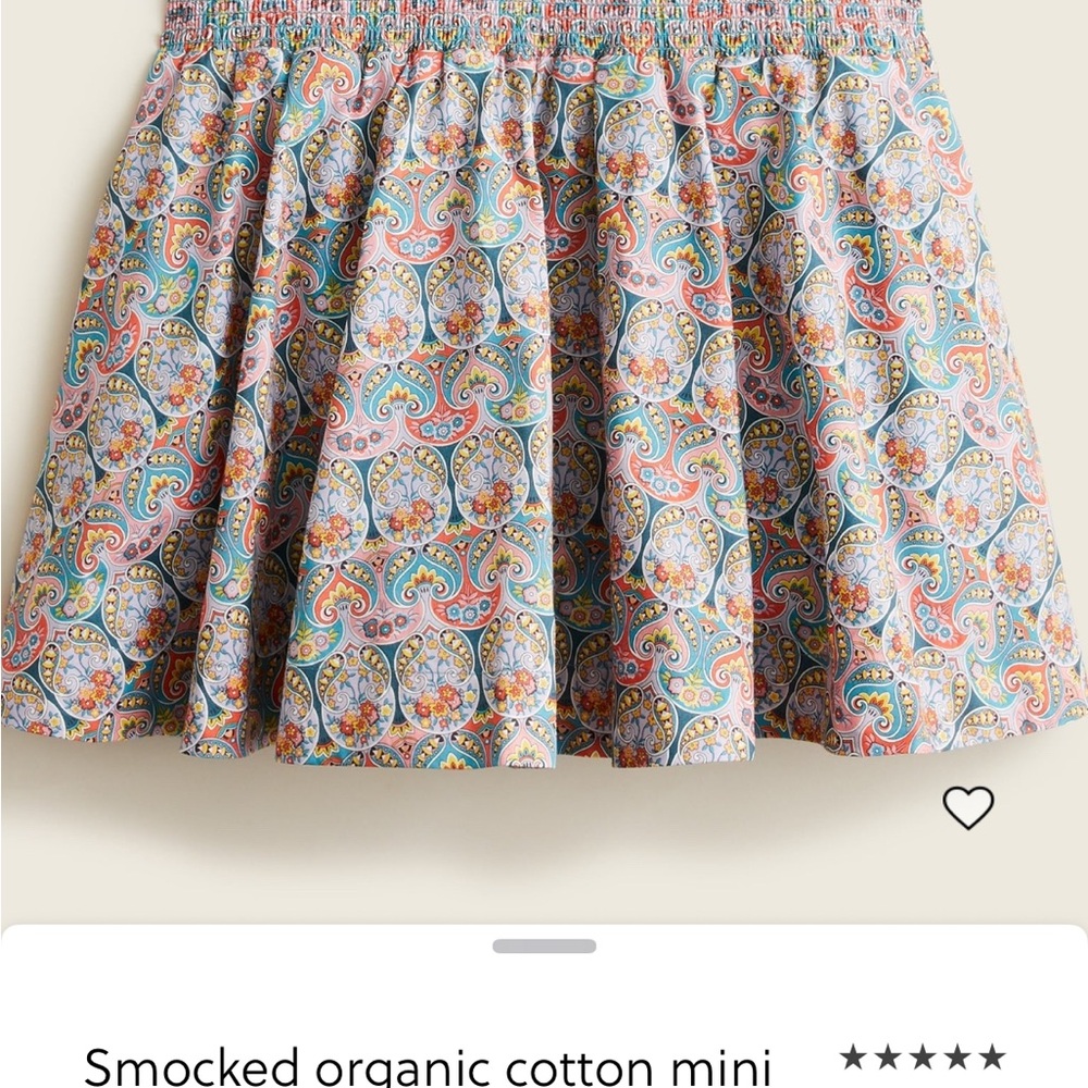 J. Crew Multicolor Paisley Mini Skirt